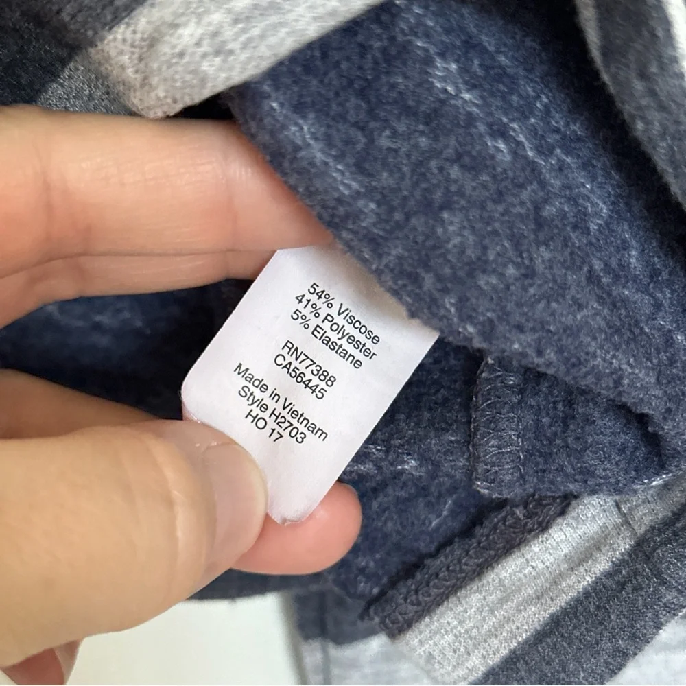 J. Crew Striped tunnelneck pullover sweatshirt